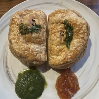 ROOH - Chili Paneer and Cotija Cheese Puff - Indian Near Me - San Francisco, California ROOH - Chili Paneer and Cotija Cheese Puff - Indian Near Me - San Francisco, California