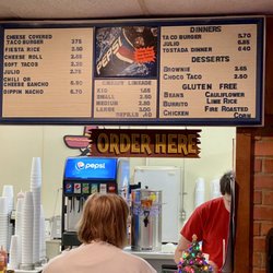 Taco Hut - Menu order window