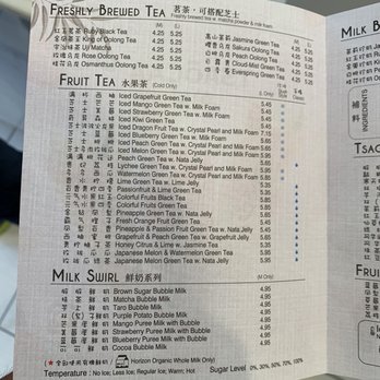 Tsaocaa - Menu - Bubble Tea Near Me - Pittsburgh, Pennsylvania