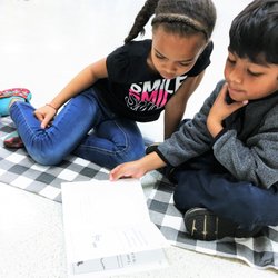 Evergreen School - Reading buddies! The best way to develop a life-long love of reading!