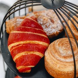 Funny Library Coffee Shop - Assortment of pastries at Funny Library