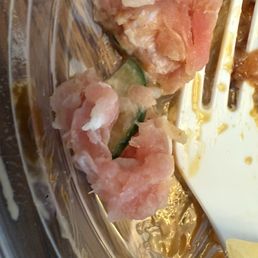 Inedible Tuna due to excessive tendon