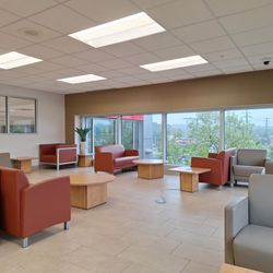 Bill Page Toyota - Upstairs is where it's at! Always a nice experience here. Take the elevator and enjoy a quiet wait.