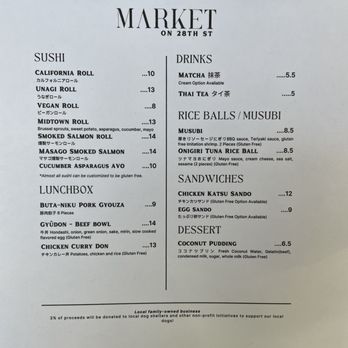 Market On 28th - Menu - Sushi Bars Near Me - Sacramento, California Market On 28th - Menu - Sushi Bars Near Me - Sacramento, California