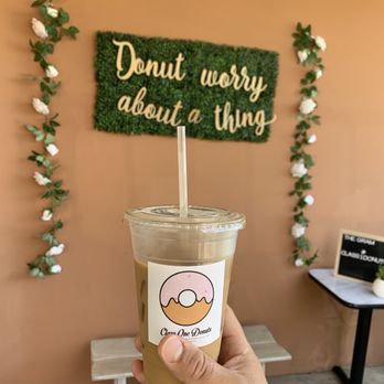 Class One Donuts - Outside bench next to the outside patio area. - Donuts Near Me - Glendora, California