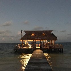 Ship Wreck'd - Ship Wreck'd over water palapa bar finally completed.