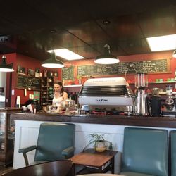 Modern Coffee - The service area.