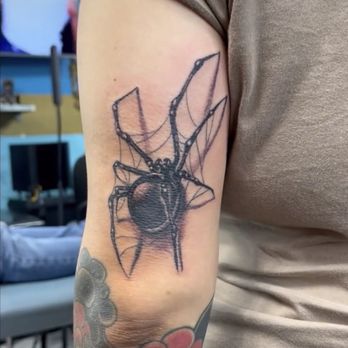 Southgate Tattoos - Black widow by Kiki - Tattoo Near Me - South Gate, California Southgate Tattoos - Black widow by Kiki - Tattoo Near Me - South Gate, California