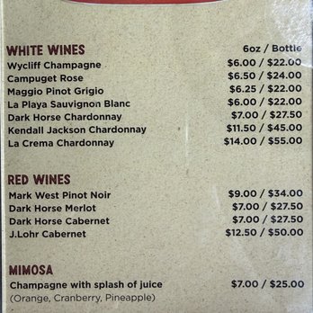 Woody's Diner - Wine selection - Diners Near Me - Newport Beach, California Woody's Diner - Wine selection - Diners Near Me - Newport Beach, California