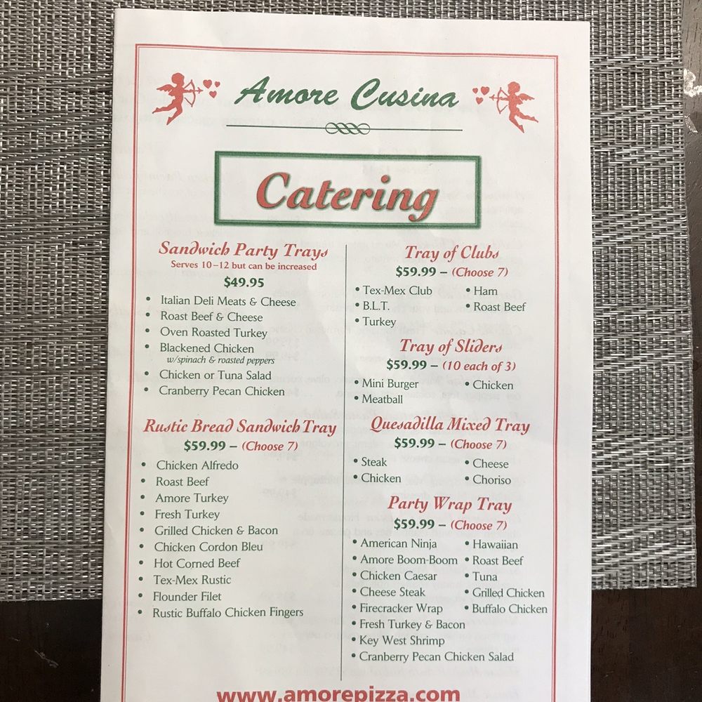 Amore Pizza - Menu Pg. 5 - Pizza Near Me - Newark, Delaware
