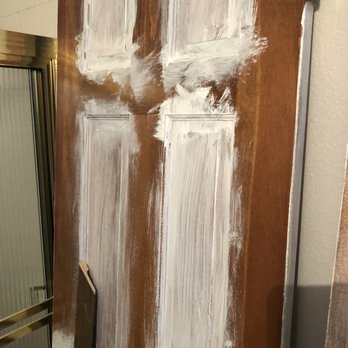 ABC Painting & Textures - His idea of priming a door, and never completed painting. Walked off the job. - Painters Near Me - Denver, Colorado ABC Painting & Textures - His idea of priming a door, and never completed painting. Walked off the job. - Painters Near Me - Denver, Colorado