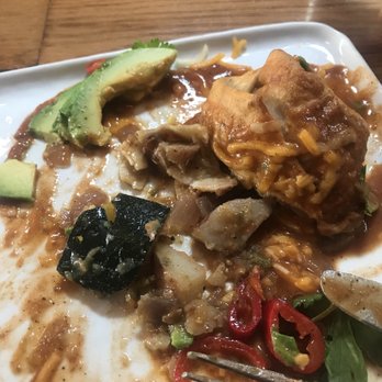 Sidecar - Here's the huge zucchini piece of inedible skin, the sauce it basically the only thing I could taste out of this dish - New American Near Me - San Luis Obispo, California