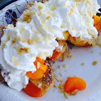 Eggs 'n Things - Waikiki Beach Eggspress - My $15 French toast with canned peaches, lol - Breakfast & Brunch Near Me - Honolulu, Hawaii