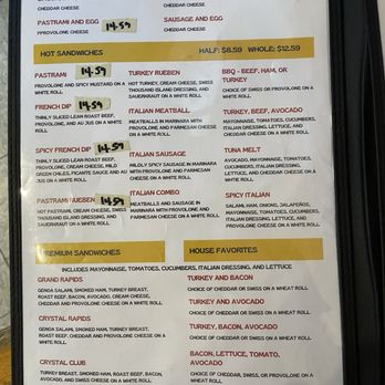 Crystal Creek Sandwich - Menu - Sandwiches Near Me - Flagstaff, Arizona