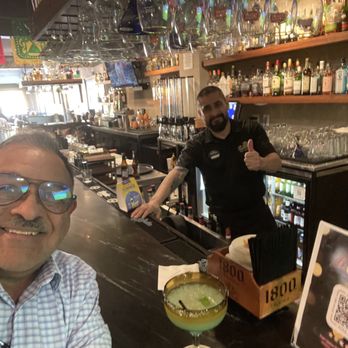 Los Tres Hermanos - My great server and friend Armando and I at the restaurant - Mexican Near Me - Los Angeles, California