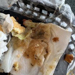 BC Burger - All the salad dressing that came out of my burger
