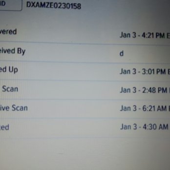Dynamex - My tracking history. Says it was delivered and recieved by "d". Been home all day and my name is not D. - Mississauga, Ontario Dynamex - My tracking history. Says it was delivered and recieved by "d". Been home all day and my name is not D. - Mississauga, Ontario