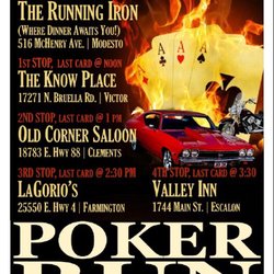The Running Iron - Come have fun on our very first Poker Run. Starts at Running Iron.