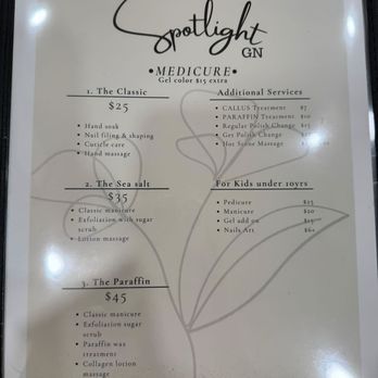 Starlight Nails & Spa - Manicure pricing menu - Nail Salons Near Me - Hanford, California Starlight Nails & Spa - Manicure pricing menu - Nail Salons Near Me - Hanford, California