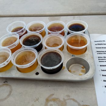 Big Rack Brew Haus - Muffin pan beer flight. - Breweries Near Me - Winterset, Iowa Big Rack Brew Haus - Muffin pan beer flight. - Breweries Near Me - Winterset, Iowa