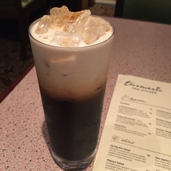 Turmeric Thai Kitchen - Homemade Thai iced coffee $3 and super tasty! - Thai Near Me - La Jolla, California