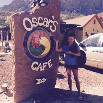 Oscar's Cafe - My mom at the colorful sign :) - Mexican Near Me - Springdale, Utah Oscar's Cafe - My mom at the colorful sign :) - Mexican Near Me - Springdale, Utah