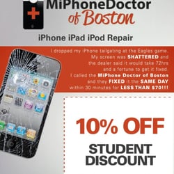 MiPhone Doctor of Boston - 10% off student discount