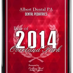 Albert Dental Best Of Overland Park 2014 award