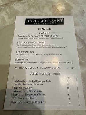Menu photo 1 Undercurrent Restaurant Greensboro, NC Menu photo 1 Undercurrent Restaurant Greensboro, NC