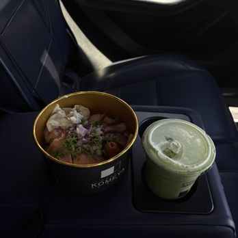 Komeya No Bento - Duck Ochazuke (DD) + Matcha Latte with Salted Cheese Foam (DD) - Japanese Near Me - San Francisco, California