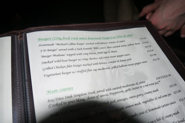 Menu photo 5 Michael Collins Brussels, BRU