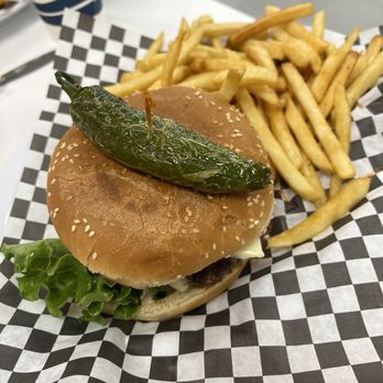 Burger Broz - Crispy jalepeno burger meal - American Near Me - Tehachapi, California