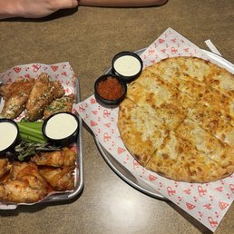 Bread Stix and Chicken Wings