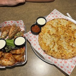 Bread Stix and Chicken Wings