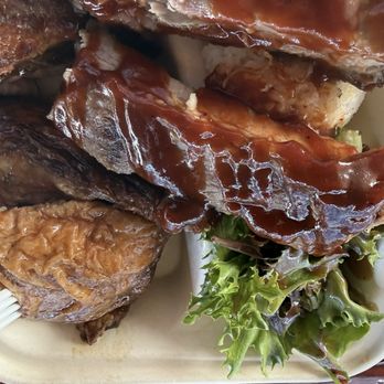 Huli Huli Chicken - Combo (rib and chicken) plate - Barbeque Near Me - Hana, Hawaii Huli Huli Chicken - Combo (rib and chicken) plate - Barbeque Near Me - Hana, Hawaii