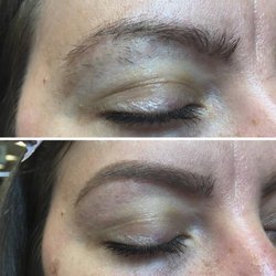 Beauty Works - Before/after eyebrow wax