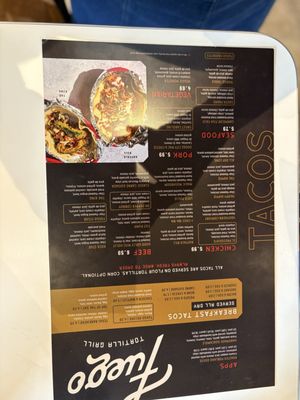 Menu photo 1 Fuego Tortilla Grill San Marcos, TX