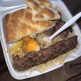 a meal in a styrofoam container a meal in a styrofoam container