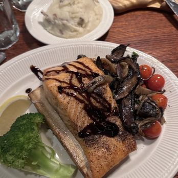 Jameson's Charhouse - Cedar Plank Roasted Salmon - Steakhouses Near Me - Mount Prospect, Illinois