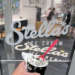 Stella's Ice Cream - Cookies and cream and salted caramel cup so delicious