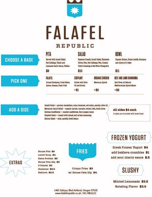 Menu photo 2 Falafel Republic Ashland, OR
