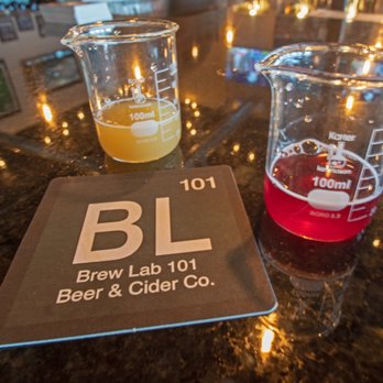 Brew Lab 101 - Brew Lab 101.  Your samples are brought in beakers.  Nice touch! - Breweries Near Me - Rio Rancho, New Mexico