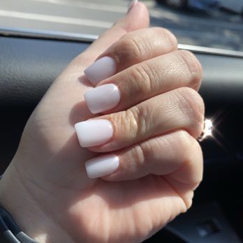 Diamond Nail Bar - Milky white full set nails - Nail Salons Near Me - San Jose, California Diamond Nail Bar - Milky white full set nails - Nail Salons Near Me - San Jose, California