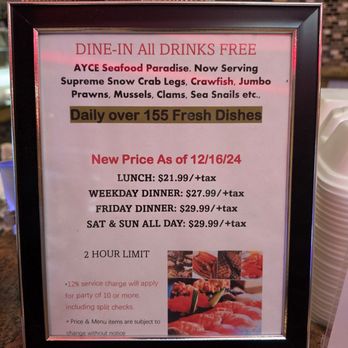 Gold Hibachi Buffet - Price Sign - March 2026 - Buffets Near Me - Alhambra, California Gold Hibachi Buffet - Price Sign - March 2026 - Buffets Near Me - Alhambra, California