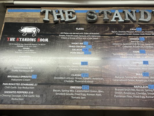 Menu photo 4 The Standing Room Redondo Beach, CA Menu photo 4 The Standing Room Redondo Beach, CA