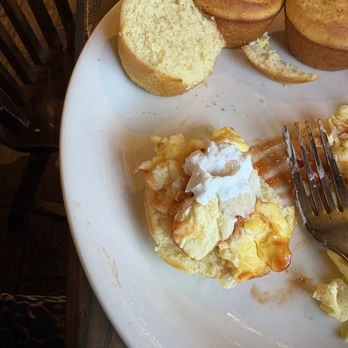 Cracker Barrel Old Country Store - Created my own sandwich, egg baked potato on top of the muffin but ice cold so it was a three out of 10 - Southern Near Me - Rialto, California Cracker Barrel Old Country Store - Created my own sandwich, egg baked potato on top of the muffin but ice cold so it was a three out of 10 - Southern Near Me - Rialto, California