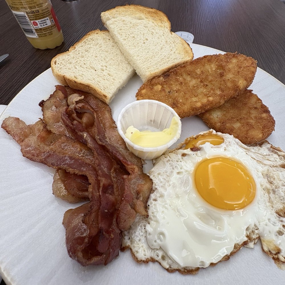 Eggs with bacon. Just what the doctor ordered Eggs with bacon. Just what the doctor ordered