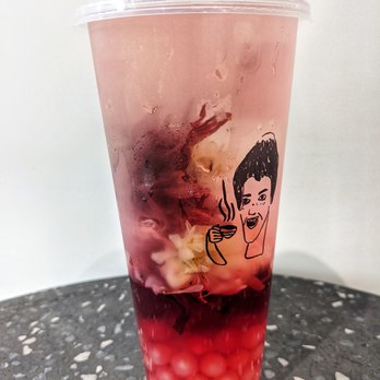 Dont Yell At Me - Roselle Honey Chrysanthemum w/ Golden Honey Pearls - Bubble Tea Near Me - Seattle, Washington