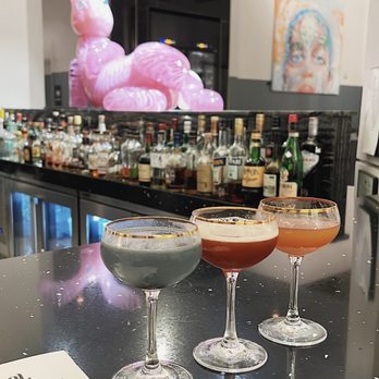 Glass Light - Variations of an aviation from the bartenders special recipe book - New American Near Me - Norfolk, Virginia