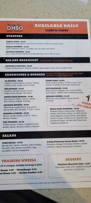 Menu photo 3 OSHO Brewery Mesa, AZ